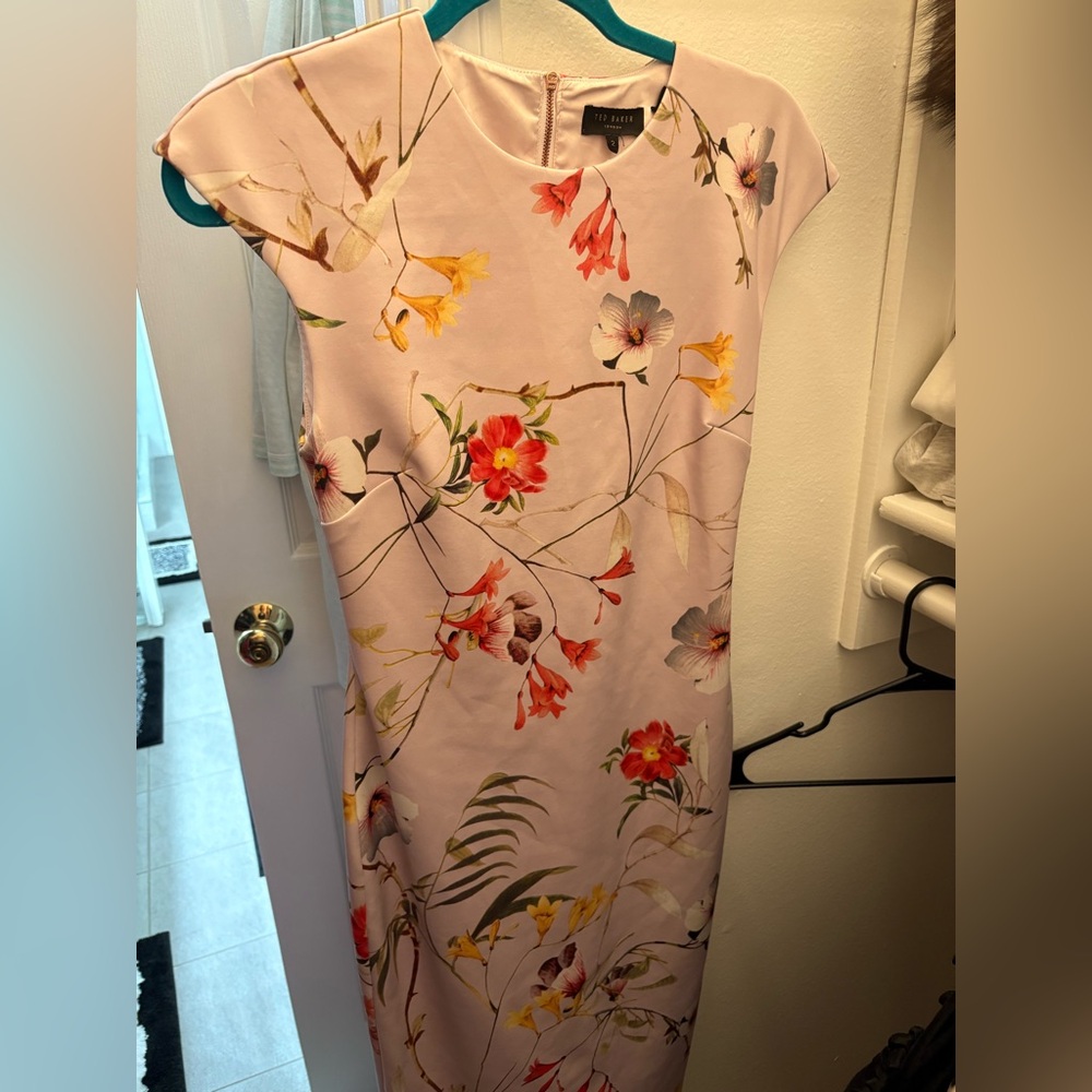 Ted Baker Red and Yellow Floral dress